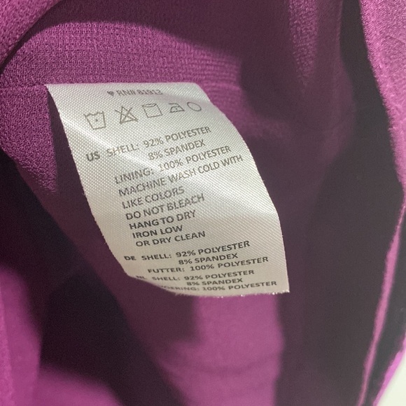 Cooper & Ella shirt‎ purple velvet NWT XS - Picture 6 of 7